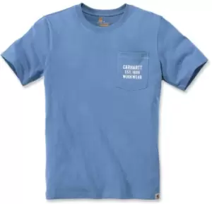 Carhartt Workwear Graphic Pocket T-Shirt, blue, Size S, blue, Size S