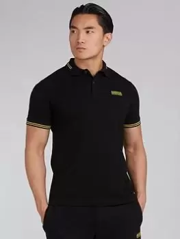 Barbour International Essential Tipped Polo Shirt - Black Size XL Men