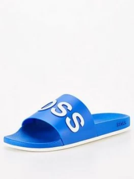 Hugo Boss Bay Slides Blue/White Size 7 Men