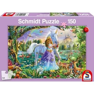 Princess, Unicorn and Castle 150 Piece Jigsaw Puzzle