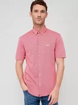 BOSS Biadia_r Short Sleeve Shirt - Pink, Size L, Men