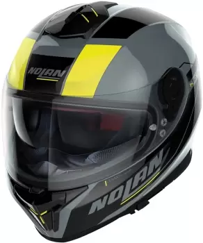 Nolan N80-8 Mandrake N-Com Helmet, grey-yellow Size M grey-yellow, Size M