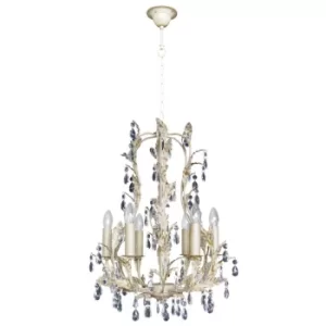 Rialto Multi Arm Chandeliers Beige Gold