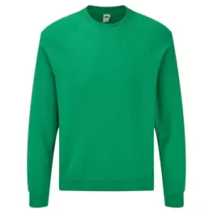 Fruit Of The Loom Mens Raglan Sleeve BelcoroA Sweatshirt (L) (Heather Green)