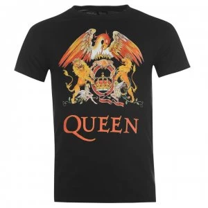 Official Queen T Shirt Mens - Crest