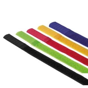 Hama Hook and Loop Cable Ties, 215 mm, coloured