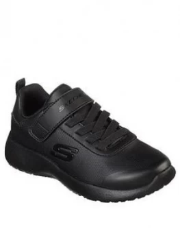 Skechers Dynamight Boys Day School Shoes - Black, Size 9.5 Younger