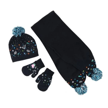 Regatta Peppa hat, glove and scaff set - Navy