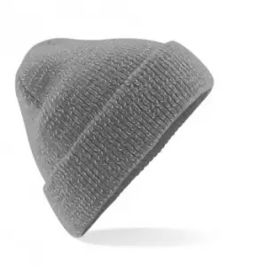 Beechfield Unisex Reflective Beanie (One Size) (Graphite Grey)