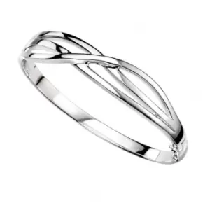 Beginnings Sterling Silver B4820 Cross Over Bangle