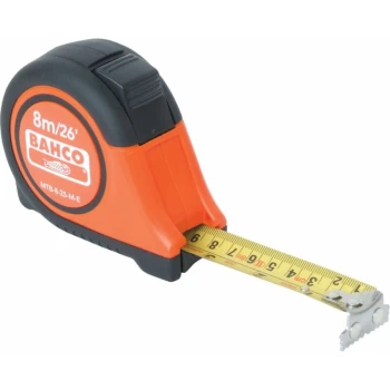 MTB-8-25-M-E 8M Magnetic Rev. Blade Tape Measure - Bahco