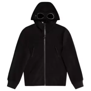 CP COMPANY Boys Softshell Goggle Hooded Jacket - Black