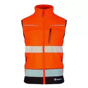 Beeswift DELTIC HI-VIS GILET TWO-TONE Orange Black 6XL BSDBWTTORBL6XL