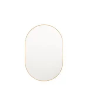 Malton Oval Wall Mirror Gold