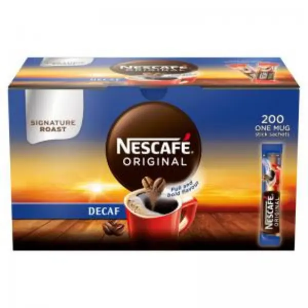 Nescafe Original Decaf Coffee 200 Sachets