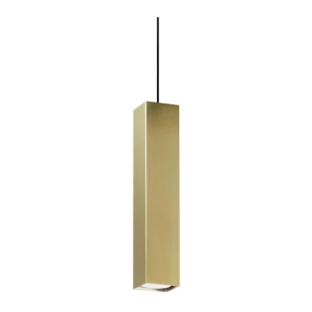 Ideal Lux Lighting - Ideal Lux Decorative Slim Pendants Brass Satin, GU10