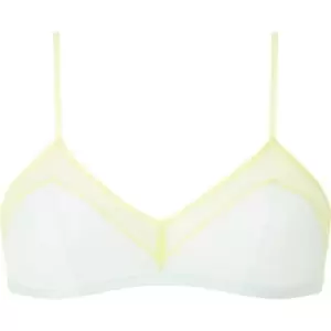 Calvin Klein Mesh Triangle Bralette Womens - White