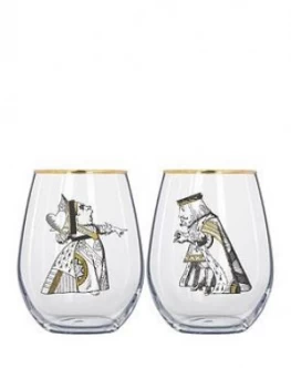 V&A Alice In Wonderland Set Of 2 His & Hers Tumblers