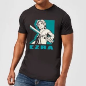 Star Wars Rebels Ezra Mens T-Shirt - Black - XL