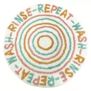 Wash Rinse Repeat Bath Mat Multi