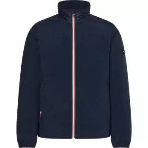 Tommy Hilfiger Mix Media Stand Collar Jacket - Blue