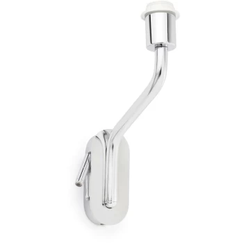 Faro Eterna - 1 Light Indoor Wall Reading Light Chrome - Shade Not Included, E27