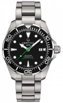 Certina Mens DS Action Diver 43mm Powermatic 80 Watch