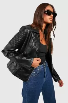 Faux Leather Biker Jacket