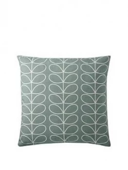 Orla Kiely Small Linear Stem Reversible Cushion - Duck Egg