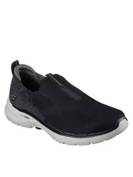 Skechers Go Walk 6 Hyper Pillar Stretch Fit Slip On Trainer - Black, Size 8, Men