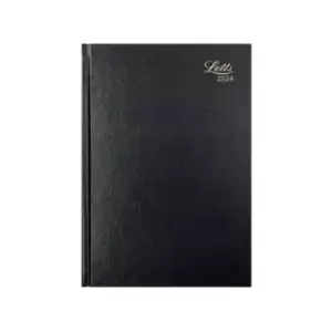 Letts A4 Business Diary Day Per Page Black 2024