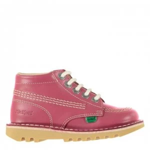 Kickers Kickers Infants Hi Boots - Pink Leather