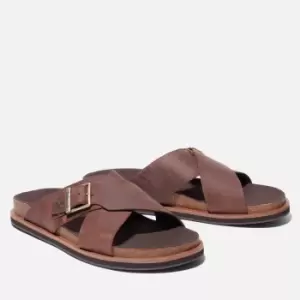 Timberland Mens Amalfi Vibes Leather Sandals - Dark Brown - UK 8.5