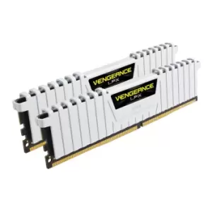 Corsair Vengeance LPX DDR4 3000MHz C16 16GB (2x8) Mermory Kit - White