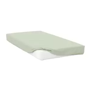 Belledorm Percale Extra Deep Fitted Sheet (King) (Apple Green)