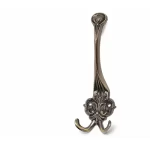 Triple Hat Coat Hanger Hook Door Wall Bath Retro - Antique - Pack of 5