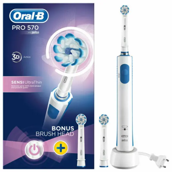 Oral B Pro 570 Sensi Ultrathin Electric Toothbrush