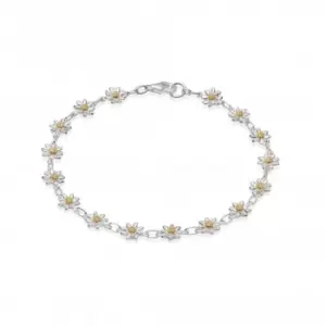 Sixteen Bellis Daisy Chain 18ct Gold Plated Bracelet BR6005