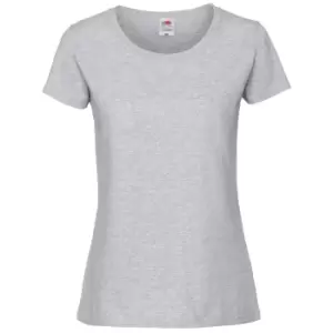 Fruit Of The Loom Womens/Ladies Ringspun Premium T-Shirt (XL) (Ash Grey)