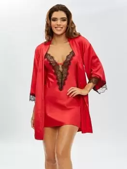 Ann Summers Nightwear & Loungewear Cherryann Planet Robe - Bright Red, Bright Red Size M Women