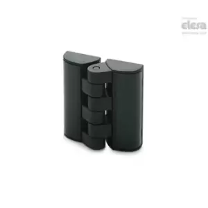 ELESA Hinge with screw-covers-CFT.65 EH-6-C9 Black