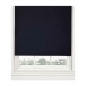 Thermal Blackout Black 60cms Wide Straight Edged Roller Blind