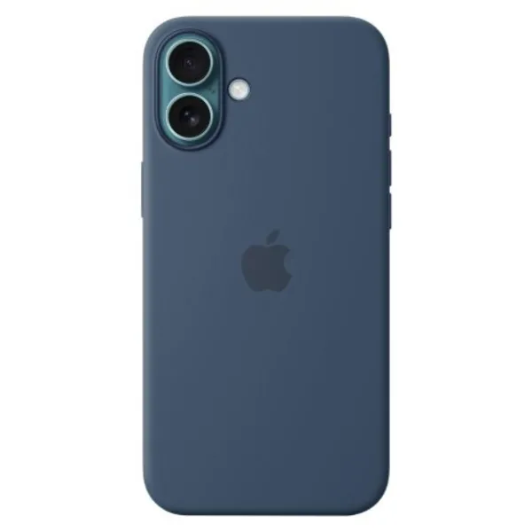 Apple Silicone Case with MagSafe for iPhone 16 Plus - Denim