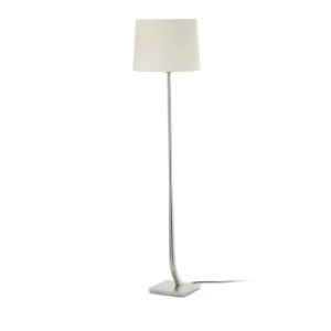 Rem Floor Lamp Round Tappered Shade Beige, E27