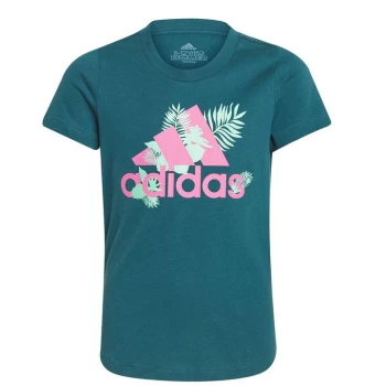 adidas Tropic BOS T Shirt Junior Girls - Blue