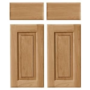 Cooke Lewis Chesterton Solid Oak Corner base drawerline door W925mm Set of 2