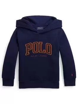 Ralph Lauren Boys Polo Logo Hoodie - French Navy/wine, Navy, Size 16 Years=Xl