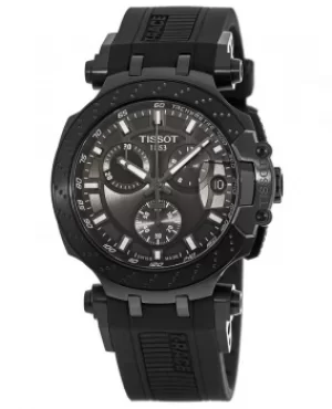 Tissot T-Race Chronograph Grey Dial Black Silicone Strap Mens Watch T115.417.37.061.03 T115.417.37.061.03
