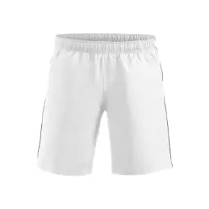 Clique Unisex Adult Hollis Shorts (S) (White/Navy)