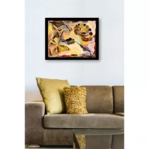 SC0518 Multicolor Decorative Framed MDF Painting